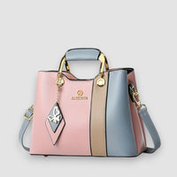 Lisa | Zweifarbige Handtasche – Rosa