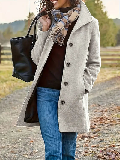 Asnitra | Lange Jacke mit doppelter Knopfreihe