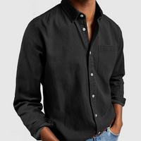Cedric - Elegantes Hemd für Herren – Schwarz