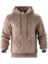Men's Casual Sports Fleece-lined Hoodie – Apricot