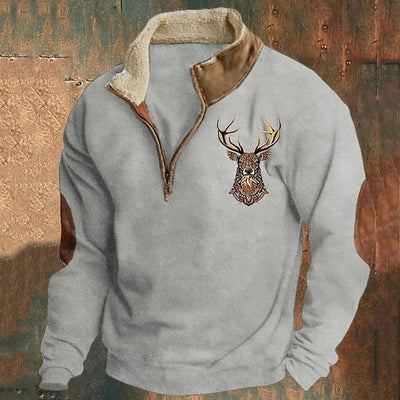 Galen - Stylischer Viertel-Reißverschluss Pullover