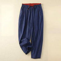Edith | Elastischer Bund Hose – Marine