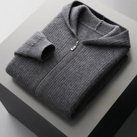 Reiner | Premium Woll-Hoodie – Grau