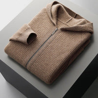 Reiner | Premium Woll-Hoodie – Braun
