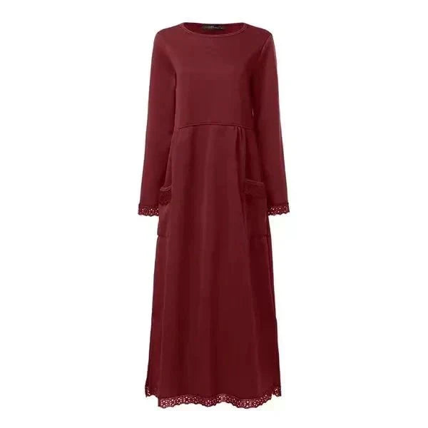 Mona - Kuscheliges Wollmisch-Maxi-Kleid