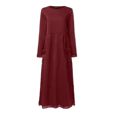 Mona - Kuscheliges Wollmisch-Maxi-Kleid