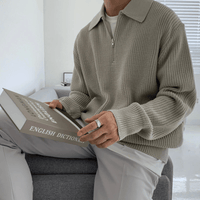 Half Zip Pullover für Herren – Grau