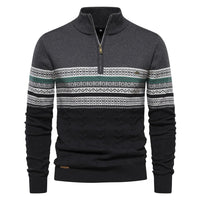 Alexander | Herren Wärmender Strickpullover – Dunkelgrau