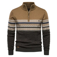 Alexander | Herren Wärmender Strickpullover – Khaki
