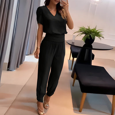 Cressida - Modisches Blusen- und Hosenoutfit-Set