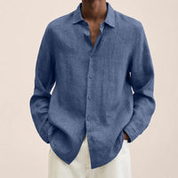 Amadeus | Damen Langarm Hemd – Blau
