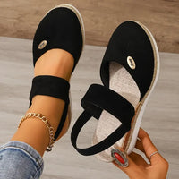 Andrea™ | Orthopädische Sandalen mit Plateausohle – Schwarz