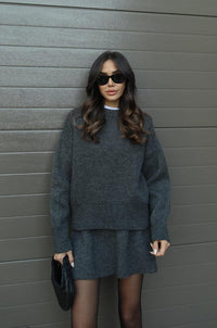 Marie | Trendiges Herbst-Set – Grau