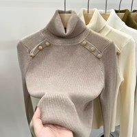 EVI - ENG ANLIEGENDER ROLLKRAGENPULLOVER – Khaki