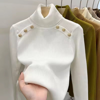 EVI - ENG ANLIEGENDER ROLLKRAGENPULLOVER – Weiß