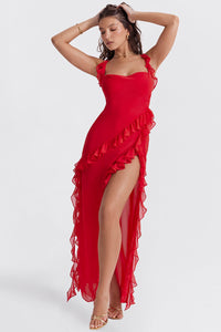 AGATHE | LUXE ABENDKLEID – Rot