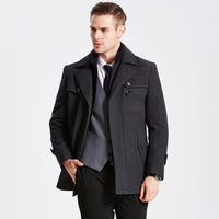 Armani | Eleganter Wintermantel – Dunkelgrau