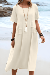 Leinen Sommerkleid Aria™ – Beige