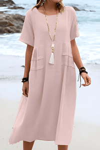 Leinen Sommerkleid Aria™ – Rosa