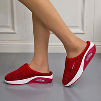Atmungsaktive Sommersandalen für Damen | Bequem – Rot