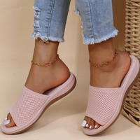 Atmungsaktive Sommerschuhe für Damen | Bequem – Hellrosa