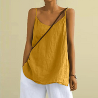Atmungsaktives Damen-Tank-Top | Ärmellos – Gelb