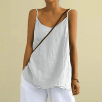 Atmungsaktives Damen-Tank-Top | Ärmellos – Weiß