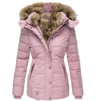 Nora | Gemütlicher Wintermantel mit kuscheligem Fellfutter – Rosa