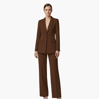 Aurelia | Damen Hosenanzug Set – Kaffee