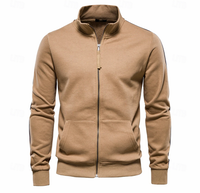 Aurelius | Herren Sweatjacke mit Stehkragen – Khaki
