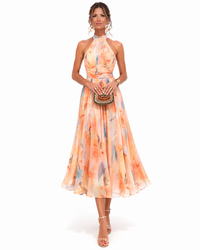 Aurora | Aquarell Neckholder-Kleid – Standard