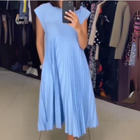 Seline® | Leichte und frische Faltenrobe – Hellblau