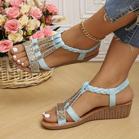 Trudy™ | Orthopädische Keilsandalen im Ibiza-Stil – Hellblau