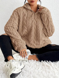 IRMA - PULLOVER MIT REISSVERSCHLUSS – Khaki