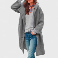 Malin - Elegante Wolljacke – Grau