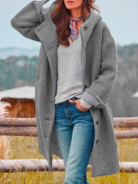 Meryl | Bequemer Mantel – Grau