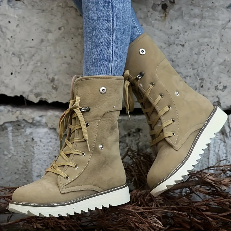 Reisellae | Damen Einfarbige Kurzstiefel