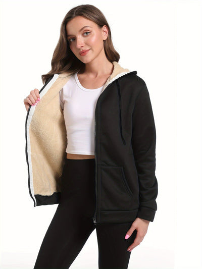 Olinoveia | Plüsch Warmer Hoodie aus Samt für Herbst und Winter