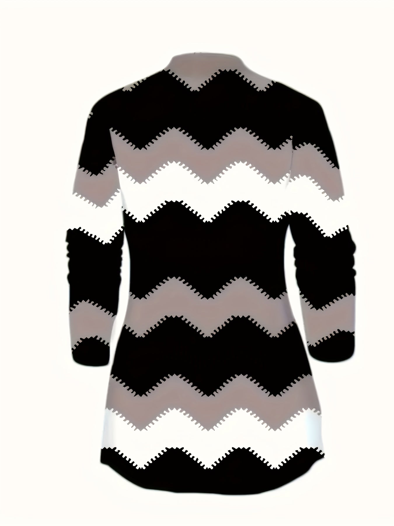 Leylissa | Schwarzes Dreiteiliges Set mit Chevron
