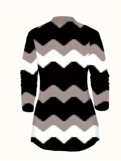 Leylissa | Schwarzes Dreiteiliges Set mit Chevron