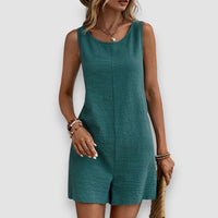 Gina | Rückenfreier Jumpsuit – Blau