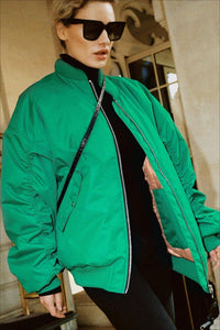 Urban Übergröße Bomberjacke – Grün