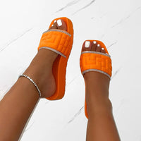 Pantolette für Damen - Trendige Badeschuhe für den Sommer 2024 – Orange