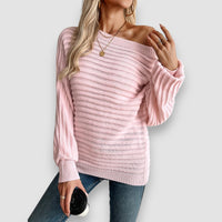 Belle | Off-Shoulder Pullover – Rosa