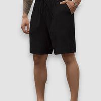 Evo | Linen Shorts – Schwarz