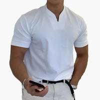 Herrenpoloshirt Moderne Stil Elegant für Entspannte oder Stilvolle Erscheinung – Weiß