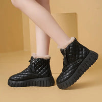 Reithoriae | Bottines Lugano Hivernales in Kaschmir für eleganten Winterstil – Schwarz