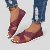 Lara | Bequeme Sommer Sandalen Damen – Rot