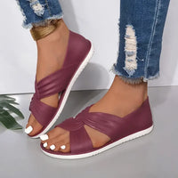 Beatrice | Orthopädische Sandalen mit stylischer Schleife – Lila