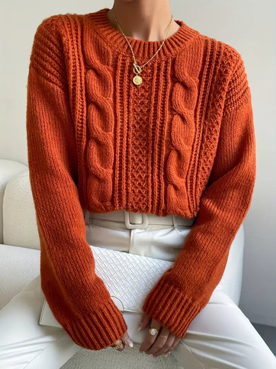 Clianae | Schicker Zopfstrickpullover